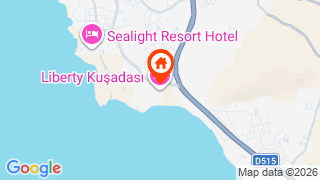 Карта на местоположението на Liberty Kuşadası
