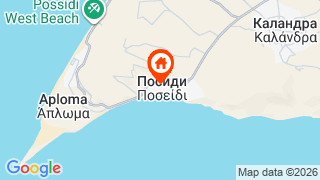 Карта на местоположението на Possidi Paradise