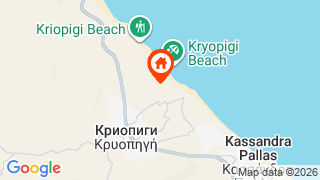 Карта на местоположението на Kassandra Bay Village