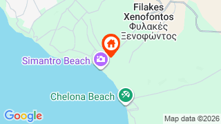 Карта на местоположението на Simantro Beach