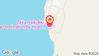Карта на местоположението на Zélia Halkidiki by Hyatt