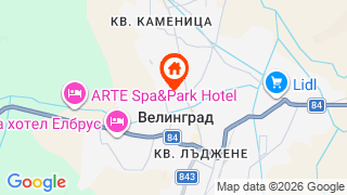Карта на местоположението на СПА Хотел Двореца