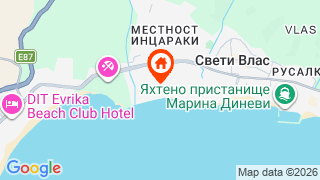 Карта на местоположението на Гранд Хотел Свети Влас