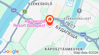 Карта на местоположението на Aquaworld Resort Budapest Hotel & Water Park
