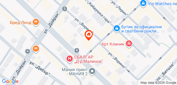 Карта на местоположението на офертата