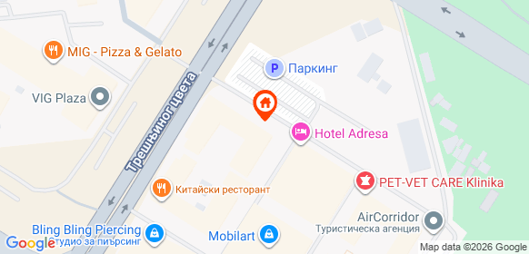 Карта на местоположението на офертата