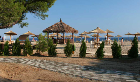 На море на Халкидики през Август! 5 нощувки със закуски и вечери през в Хотел Coral Blue Beach 3*, Гърция!
