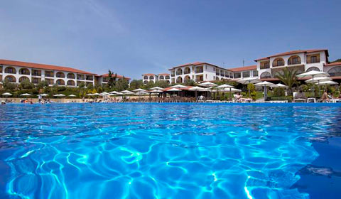 На море в Гърция през м.Септември! 4 нощувки, All Inclusive в Akrathos Beach Hotel 3*, Халкидики!