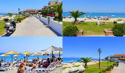 На море в Гърция през м.Юли! 3 нощувки със закуски и вечери в Хотел Flegra Palace 4*, Халкидики!