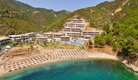 Last minute: 5 нощувки със закуски и вечери в хотел Thassos Grand Resort 5*, о.Тасос, Гърция през Юли! Дете до 5.99г. - безплатно!