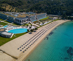 Last minute! 3 нощувки със закуски и вечери в Ammoa Luxury Hotel & Spa Resort 5*, Халкидики, Гърция през Септември! Дете до 1,99г. - безплатно!